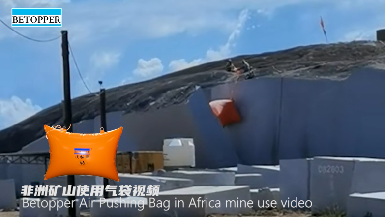 Betopper Air Pushing Bag in Africa mine use video